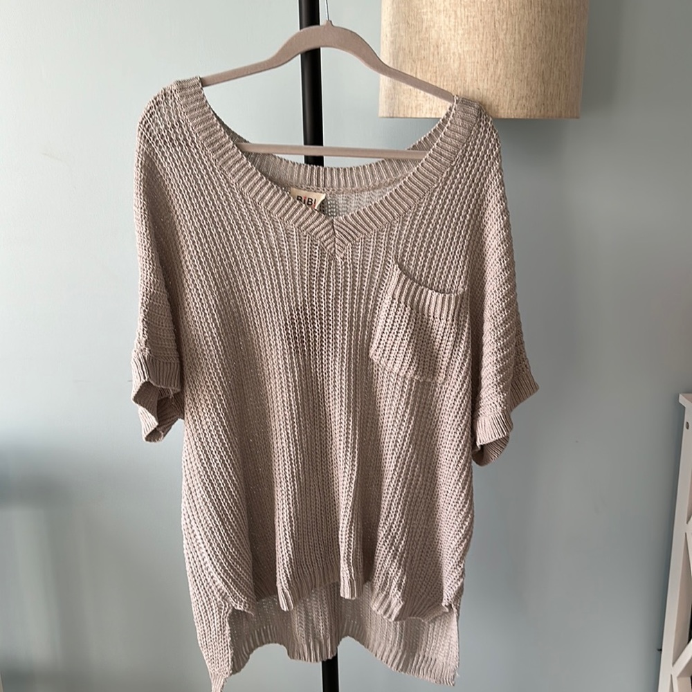 Bibi short sleeve lightweight sweater